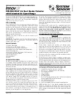 Предварительный просмотр 1 страницы System Sensor DH100ACDCLP Installation And Maintenance Instructions Manual