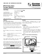 System Sensor EPS10 Series Installation And Maintenance Instructions preview