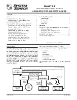 Preview for 1 page of System Sensor FAAST LT Control Manual