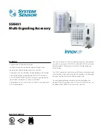 Предварительный просмотр 1 страницы System Sensor Innovair SSK451 Quick Start Manual