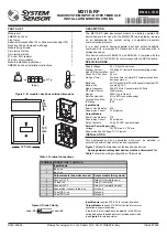 System Sensor M211E-RF Installation Instructions Manual preview