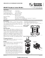 Preview for 1 page of System Sensor M500FP Installation And Maintenance Instructions