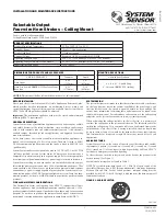 System Sensor PC4RL Installation And Maintenance Instructions preview