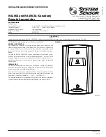 System Sensor RA100Z Installation And Maintenance Instructions preview