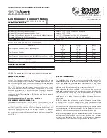 Preview for 1 page of System Sensor SpectrAlert Advance Installation And Maintenance Instructions