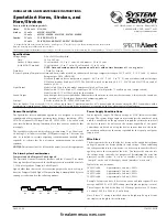 System Sensor SPECTRAlert H12/24K Installation And Maintenance Instructions предпросмотр