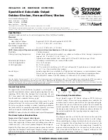 Предварительный просмотр 1 страницы System Sensor SpectrAlert S1224MCK Installation And Maintenance Instructions