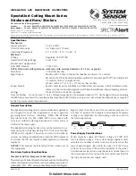 System Sensor SpectrAlert SC2415W Installation And Maintenance Instructions preview