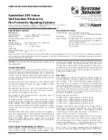 System Sensor SpectrAlert SP2 Series Installation And Maintenance Instructions предпросмотр