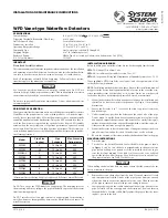 Предварительный просмотр 1 страницы System Sensor WFD Series Installation And Maintenance Instructions