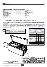 Предварительный просмотр 14 страницы Systema INFRA 12 ES 45 Installation, Use And Maintenance Instruction Manual