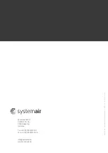 Предварительный просмотр 22 страницы SystemAir 218463 Installation And Operating Instructions Manual