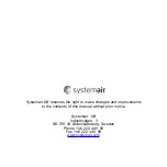 Предварительный просмотр 12 страницы SystemAir 25126 User Manual