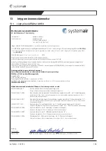 Preview for 103 page of SystemAir AW 355 D4-2-EX Installation And Operating Instructions Manual