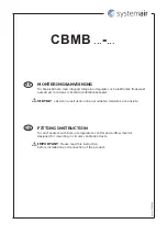 SystemAir CBMB Series Fitting Instruction preview