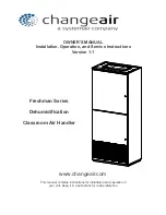 SystemAir changeair Freshman Series Owner'S Manual preview