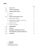 Предварительный просмотр 2 страницы SystemAir DVG-H-EC F200 Instructions For Transport, Installation, Commissioning And Maintenance