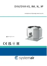 Preview for 1 page of SystemAir DVV-XL Installation And Operating Instructions Manual