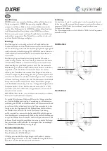 Предварительный просмотр 6 страницы SystemAir DXRE 1000x500-3-2,5 Fitting Instruction