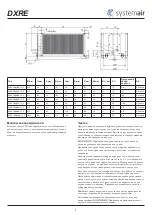 Предварительный просмотр 9 страницы SystemAir DXRE 1000x500-3-2,5 Fitting Instruction