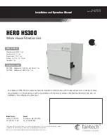 Preview for 1 page of SystemAir Fantech HERO HS300 Installation And Operation Manual