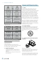 Preview for 6 page of SystemAir HHCompact C 0405 Installation, Operation And Maintance Instructions