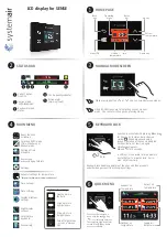 SystemAir LCD display for SENSE Manual preview