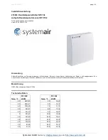 Предварительный просмотр 4 страницы SystemAir NTC10k Installation Instructions Manual