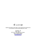 Preview for 16 page of SystemAir RS485 User Manual