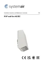 Preview for 1 page of SystemAir RVF Installation,Operation And Maintenance Instruction