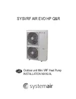 SystemAir SYSVRF AIR EVO HP Mini Installation Manual preview