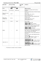 Preview for 11 page of SystemAir TCA 150D Operating Instructions Manual