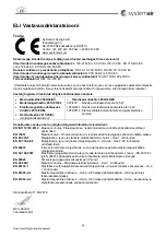 Предварительный просмотр 42 страницы SystemAir TFSK EC 160 Operation And Maintenance Instruction