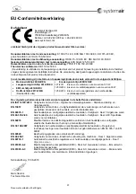 Предварительный просмотр 57 страницы SystemAir TFSK EC 160 Operation And Maintenance Instruction