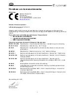 Предварительный просмотр 5 страницы SystemAir TLP 125/1,2 Operation And Maintenance