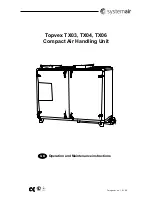 SystemAir TopVex TX03 Operation And Maintenance Instructions preview