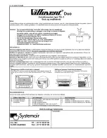 Предварительный просмотр 1 страницы SystemAir Villavent Duo TSL-2 User And Maintenance Instructions