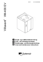 SystemAir Villavent VM-400 EV User And Maintenance Instructions предпросмотр