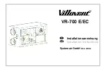 SystemAir Villavent VR-700 E Installation Instructions Manual предпросмотр