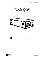 SystemAir VR-250 ECH/B Operation And Maintenance Instructions предпросмотр