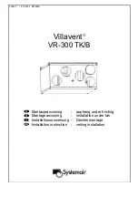 Предварительный просмотр 1 страницы SystemAir VR-300 TK/B Installation Instruction