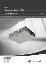 Preview for 1 page of SystemAir VSC 1500 Installation Instructions Manual