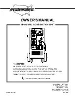 Systematics MP140 Owner'S Manual preview