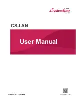 SystemBase CS-LAN User Manual preview