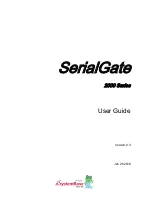 Preview for 1 page of SystemBase SerialGate 2000 Series User Manual