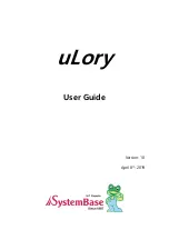 SystemBase uLory User Manual preview