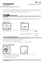 Предварительный просмотр 5 страницы SystemRoMedic OoneWaySlide Instructions For Use Manual