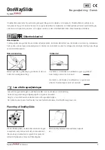 Предварительный просмотр 9 страницы SystemRoMedic OoneWaySlide Instructions For Use Manual