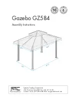 Systems Trading Corporation Gazebo GZ584 Assembly Instructions Manual preview