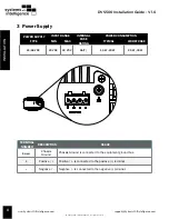 Предварительный просмотр 8 страницы Systems With Intelligence DVS500 Installation Manual